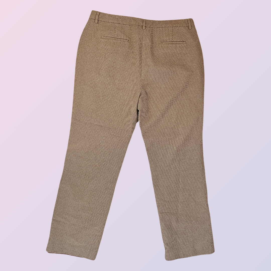 ll bean tan and green plaid pants