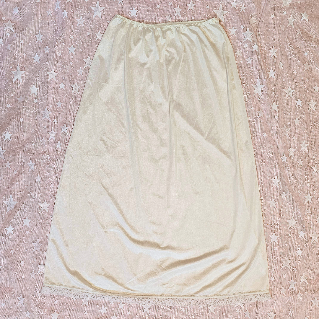unbranded white slip skirt - Main Image