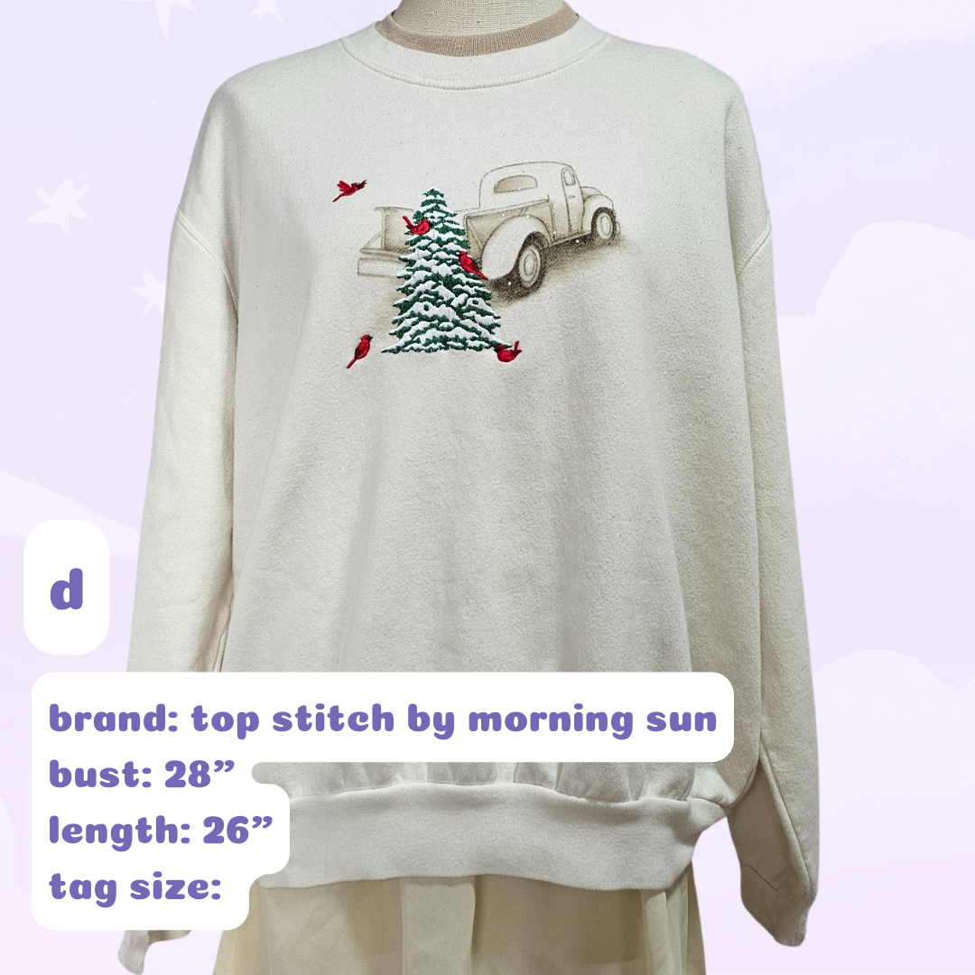 tree & truck sweatshirt (d)