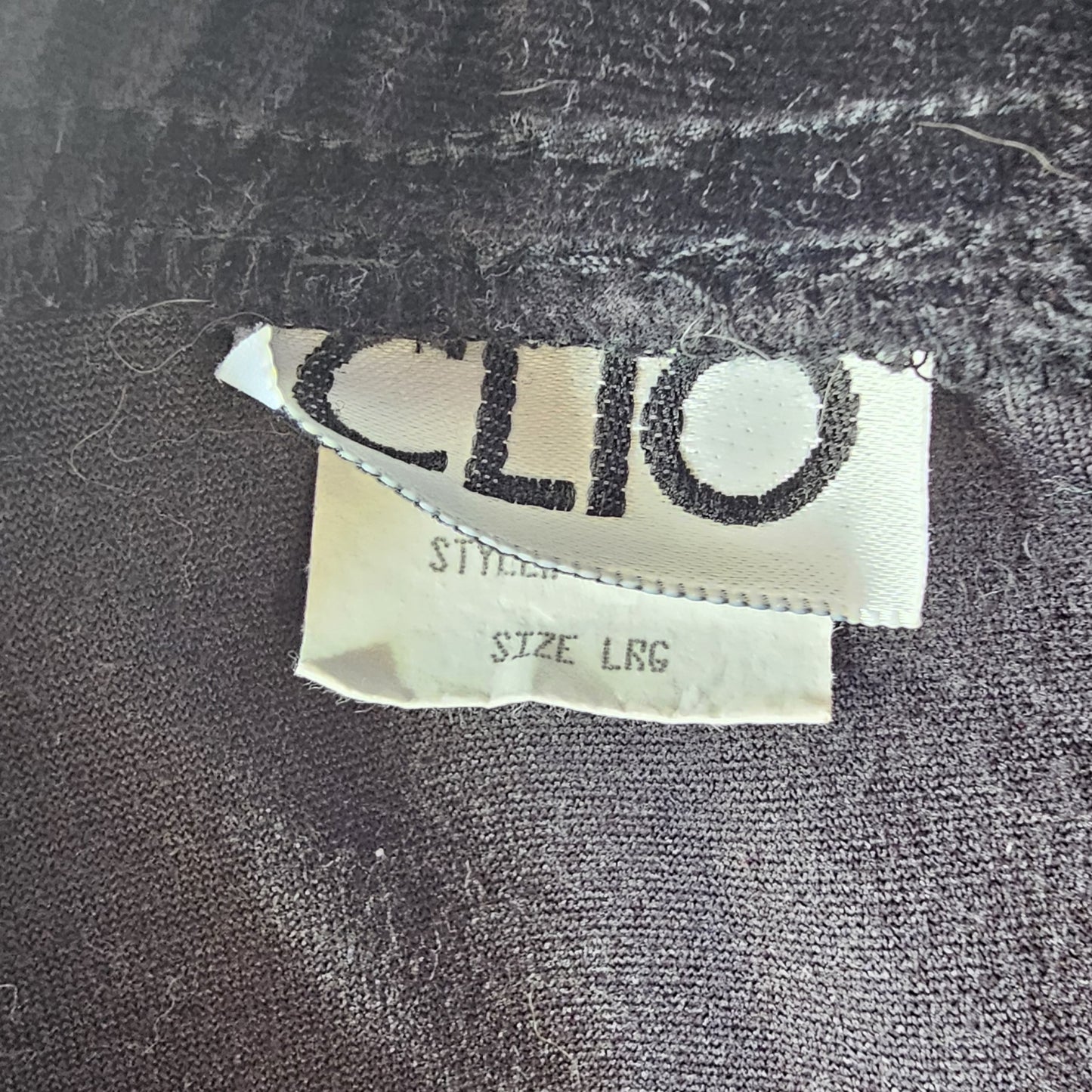 clio black velvet mini skirt