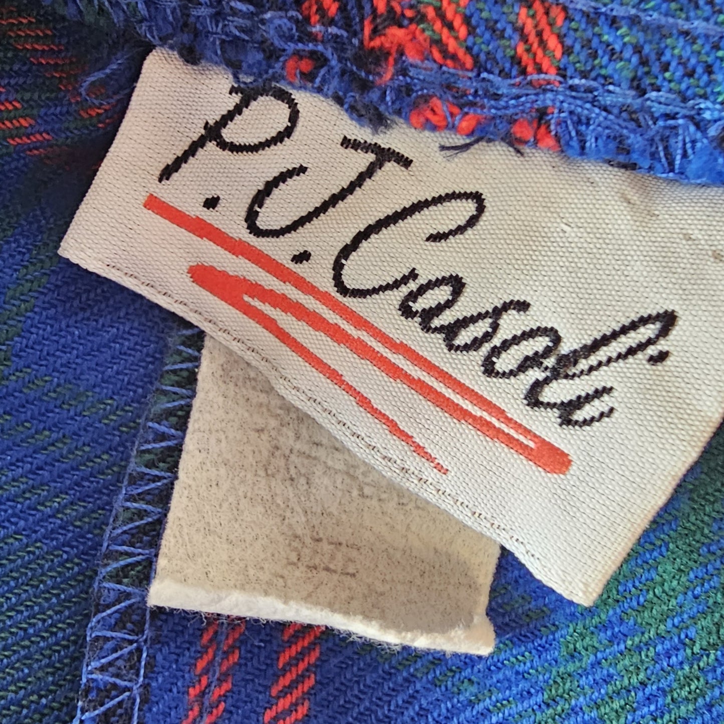 pj casoli plaid midi skirt