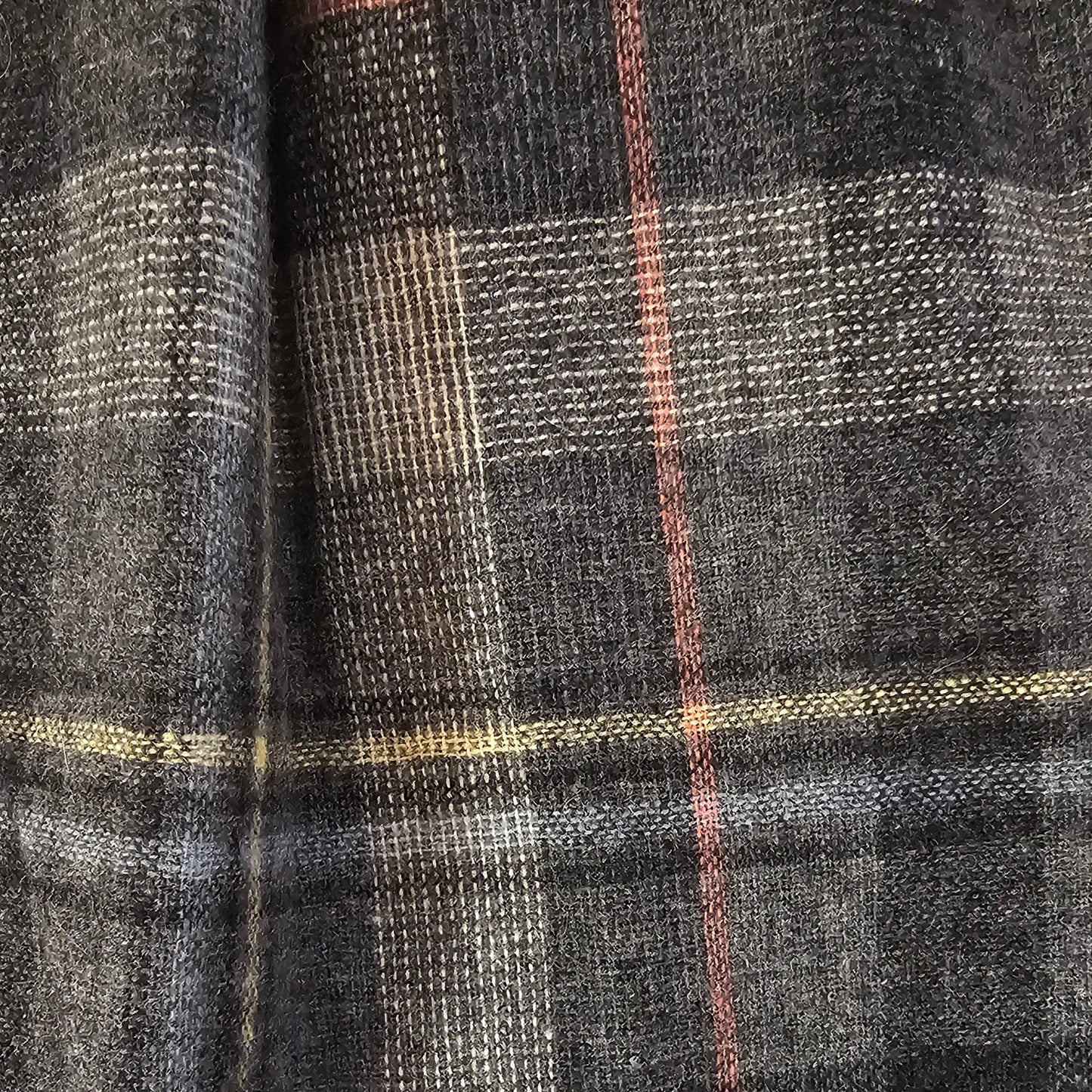 pendleton gray plaid aline midi skirt