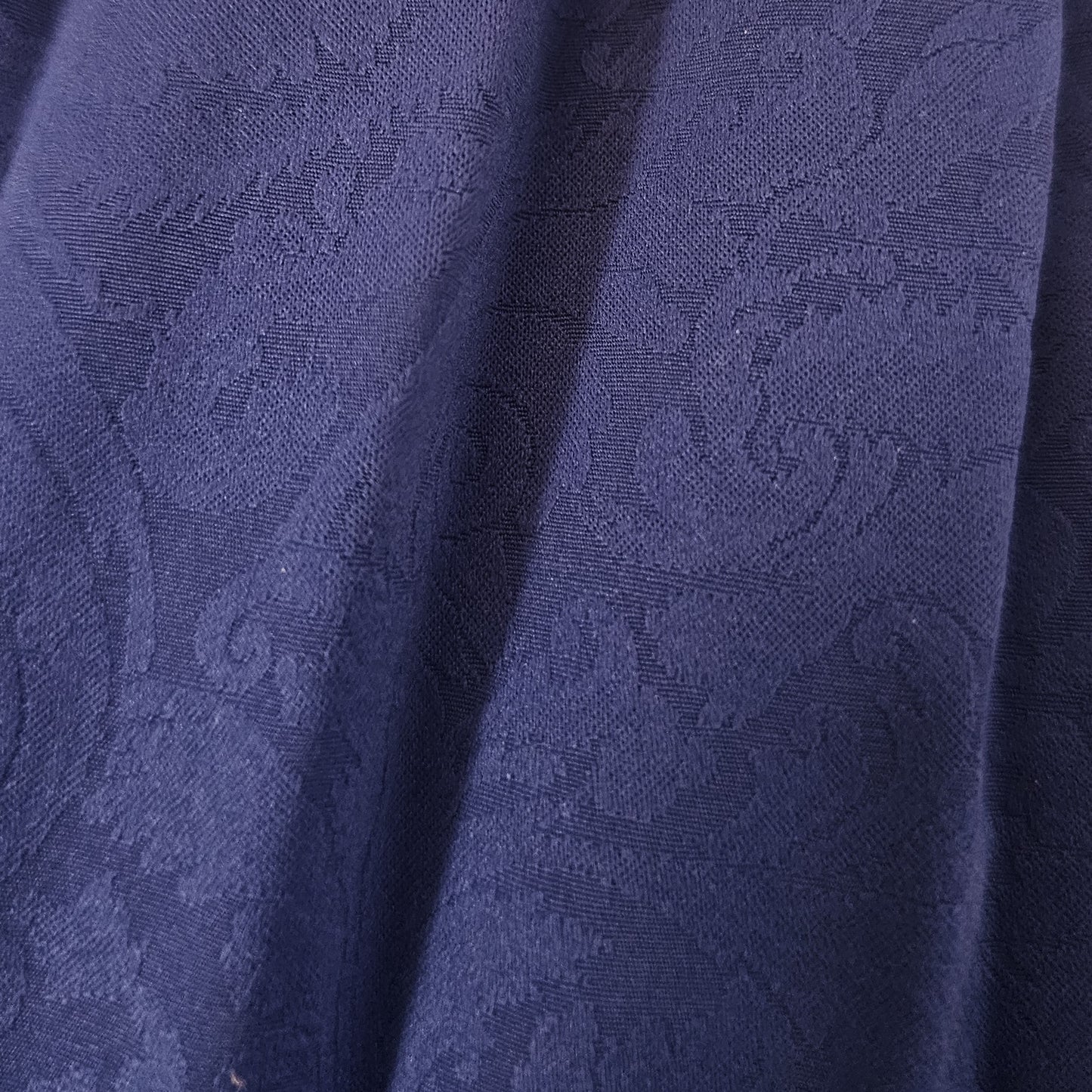 unbranded navy pleated paisley midi skirt