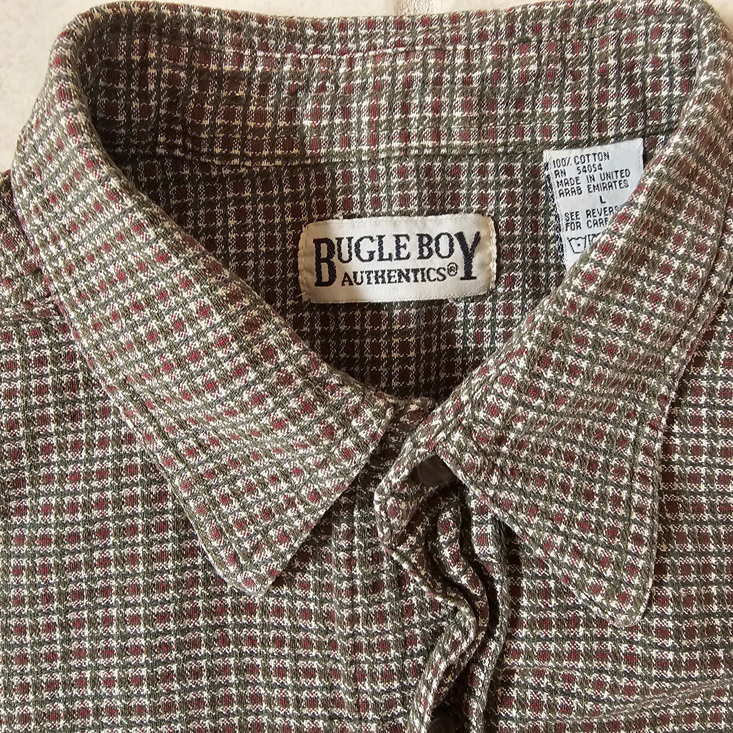bugle boy authentic neutral button down