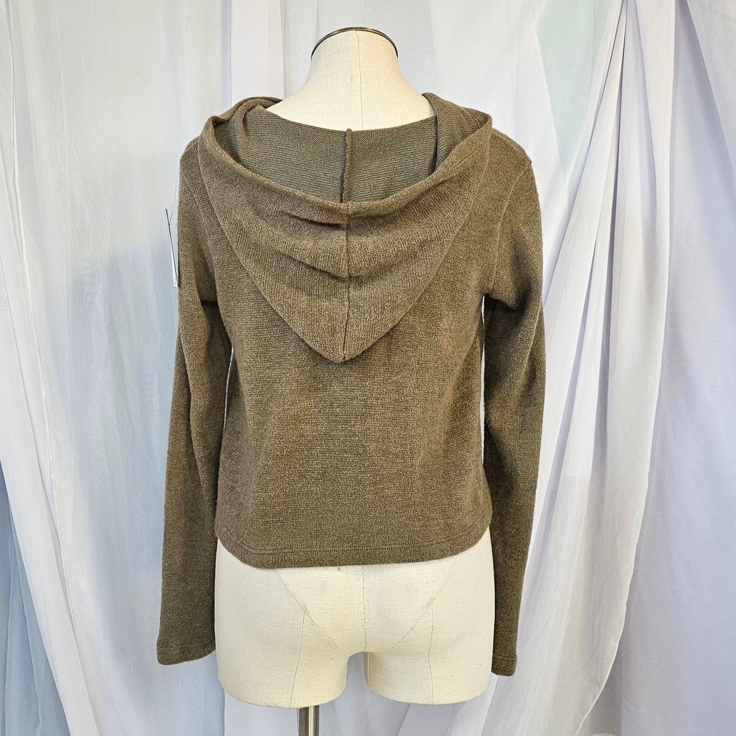 necessary clothing brown cropped cardigan