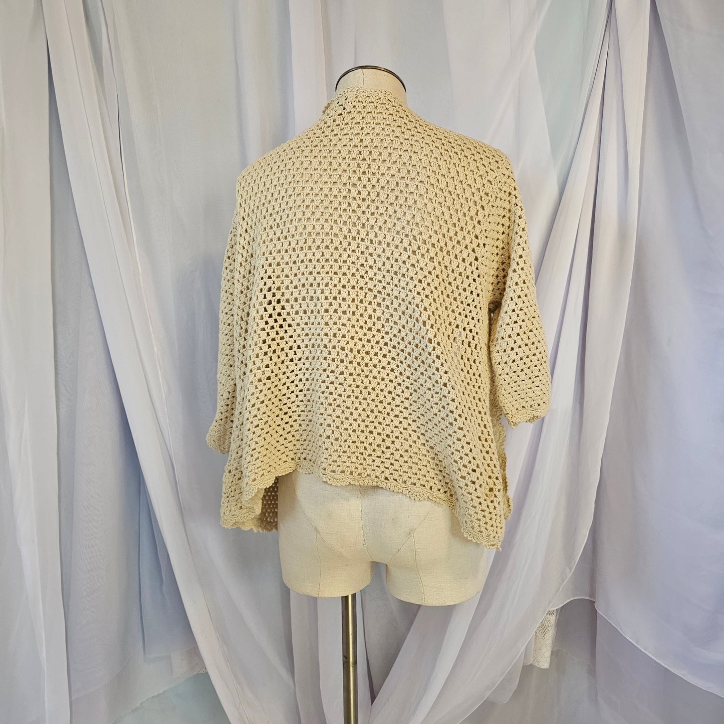 norm thompson ivory knit cardigan