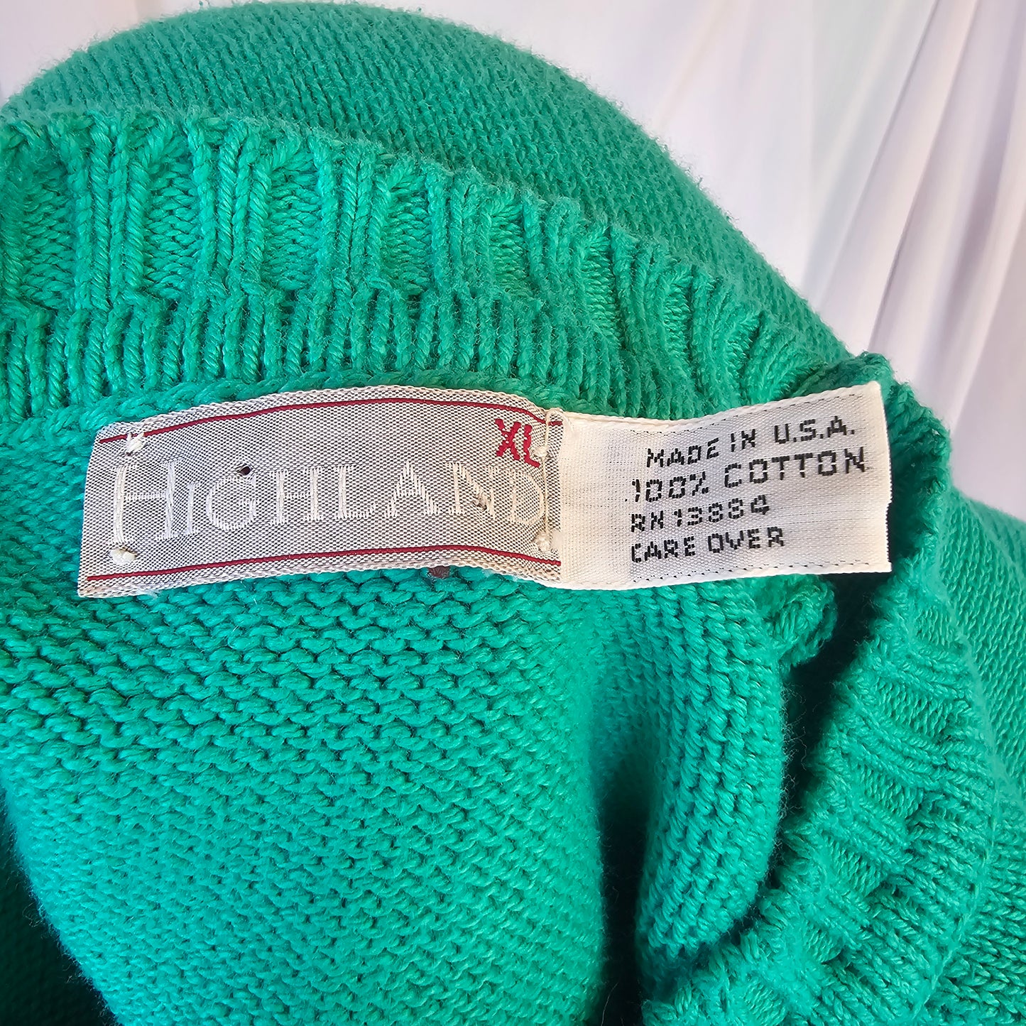 highland teal sweater
