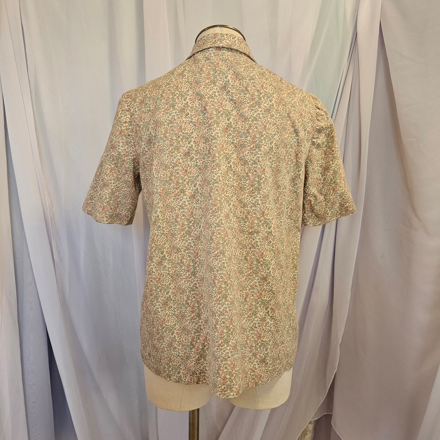 handmade floral button down