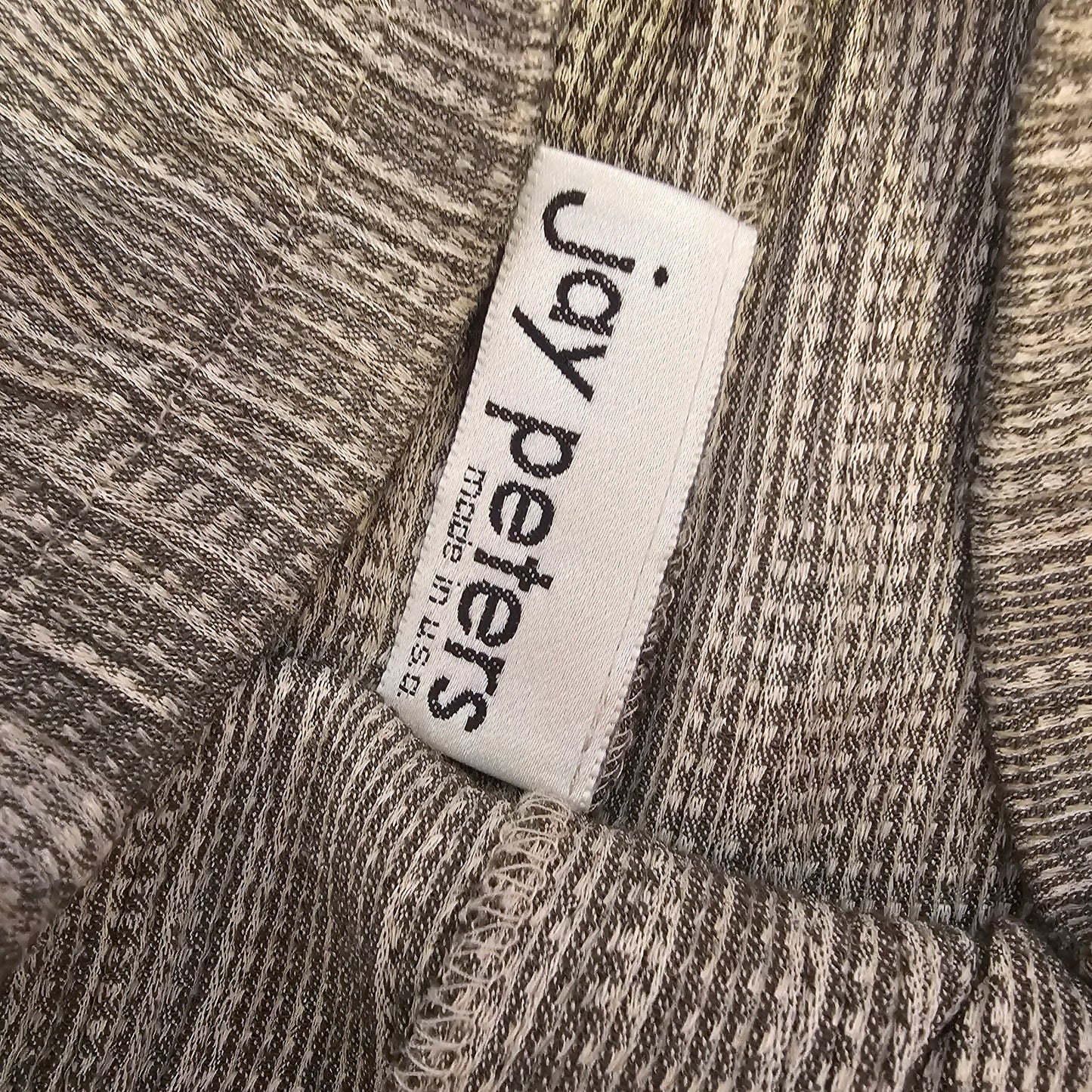 jay peters high rise green textured pants