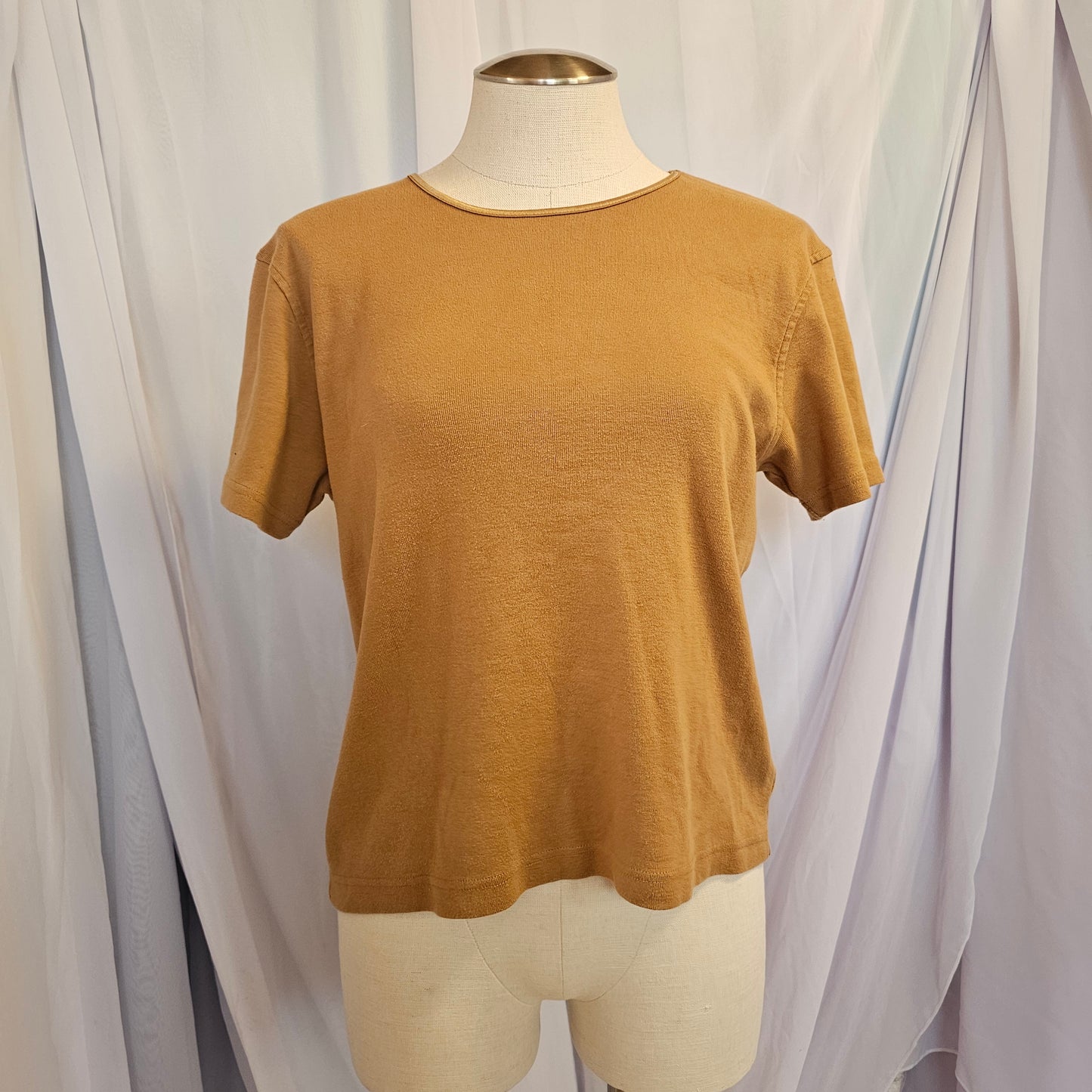 jones new york sport petite tan tee shirt