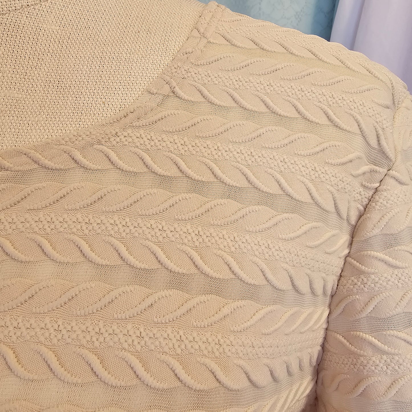 nicola ivory texture stripe top