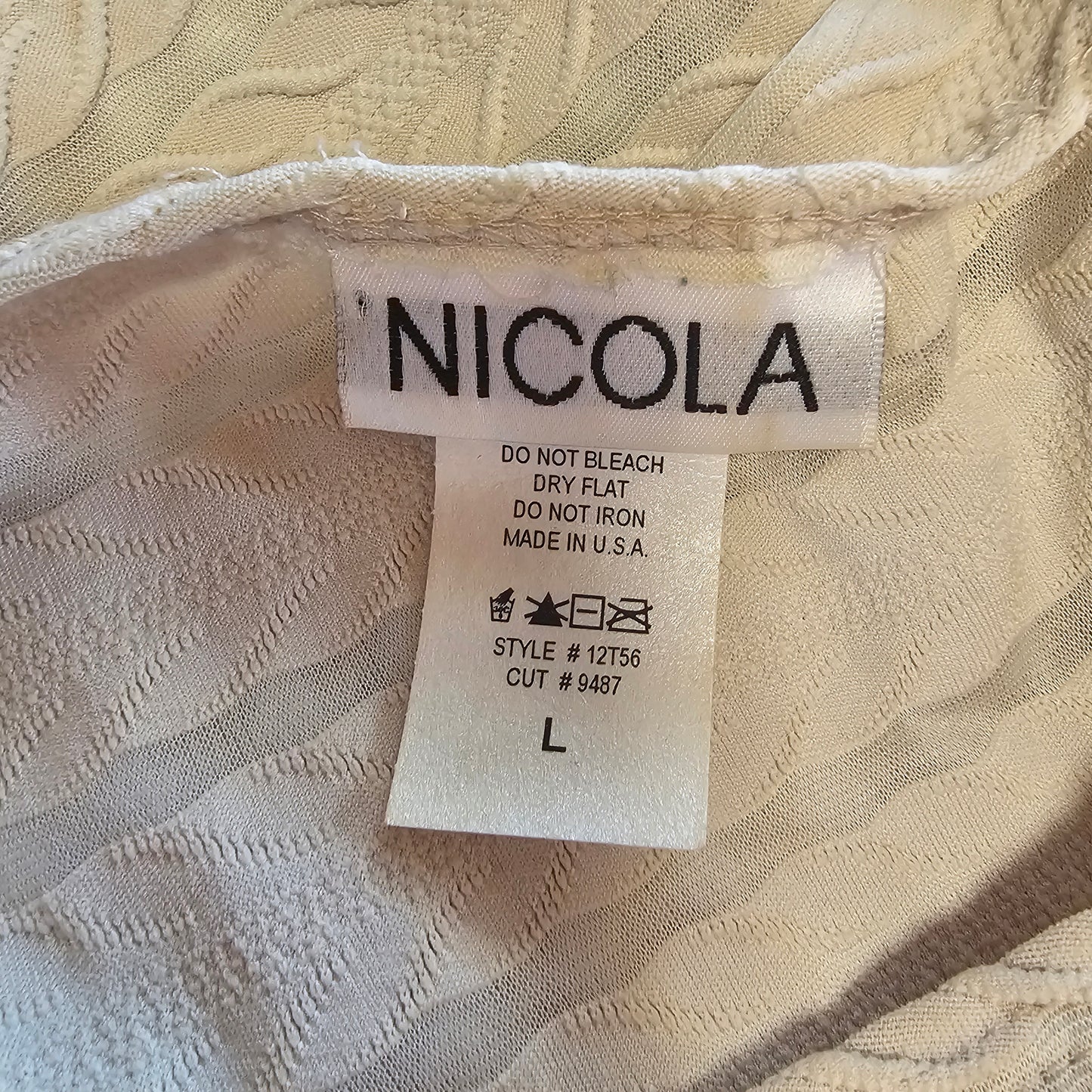 nicola ivory texture stripe top