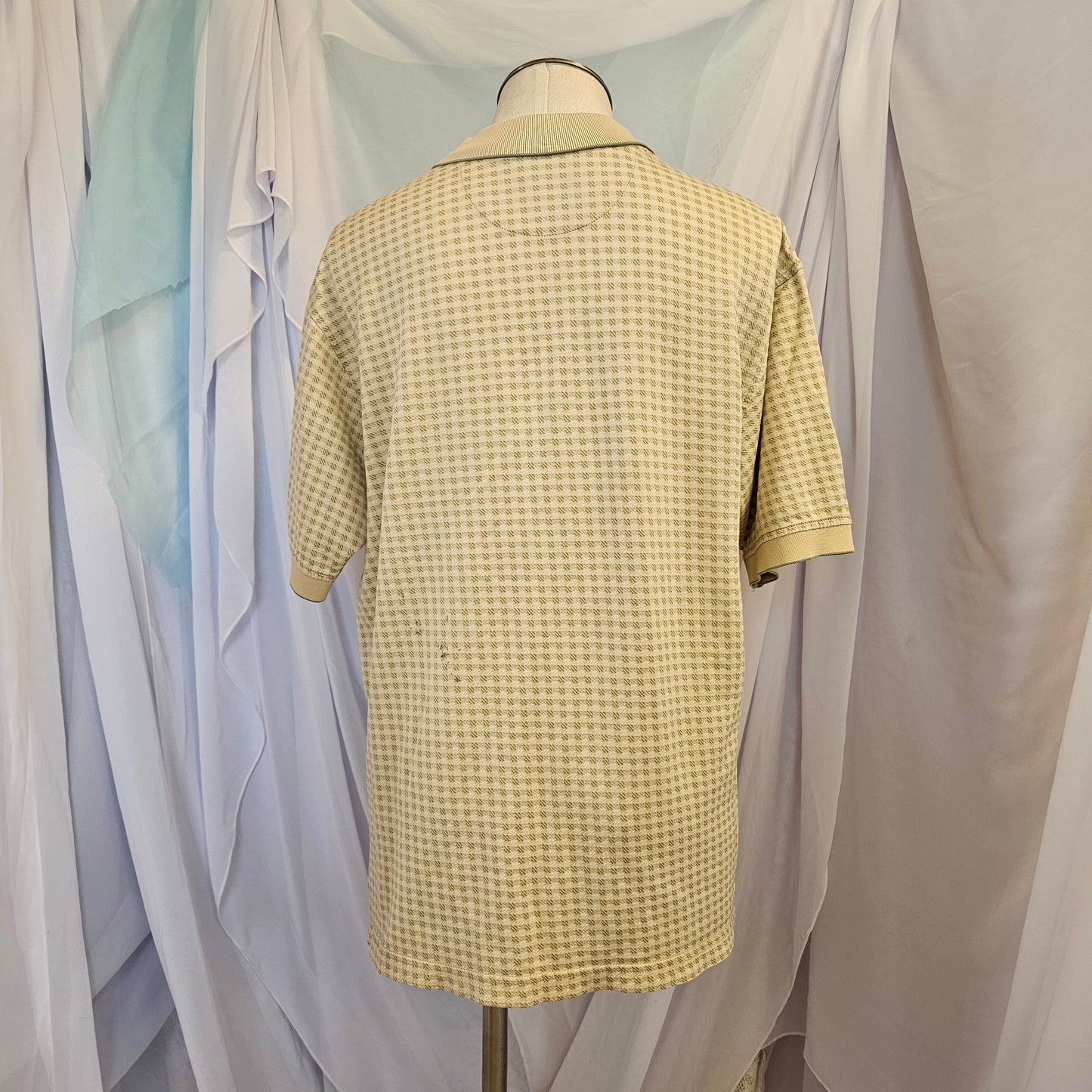 izod green and yellow polo