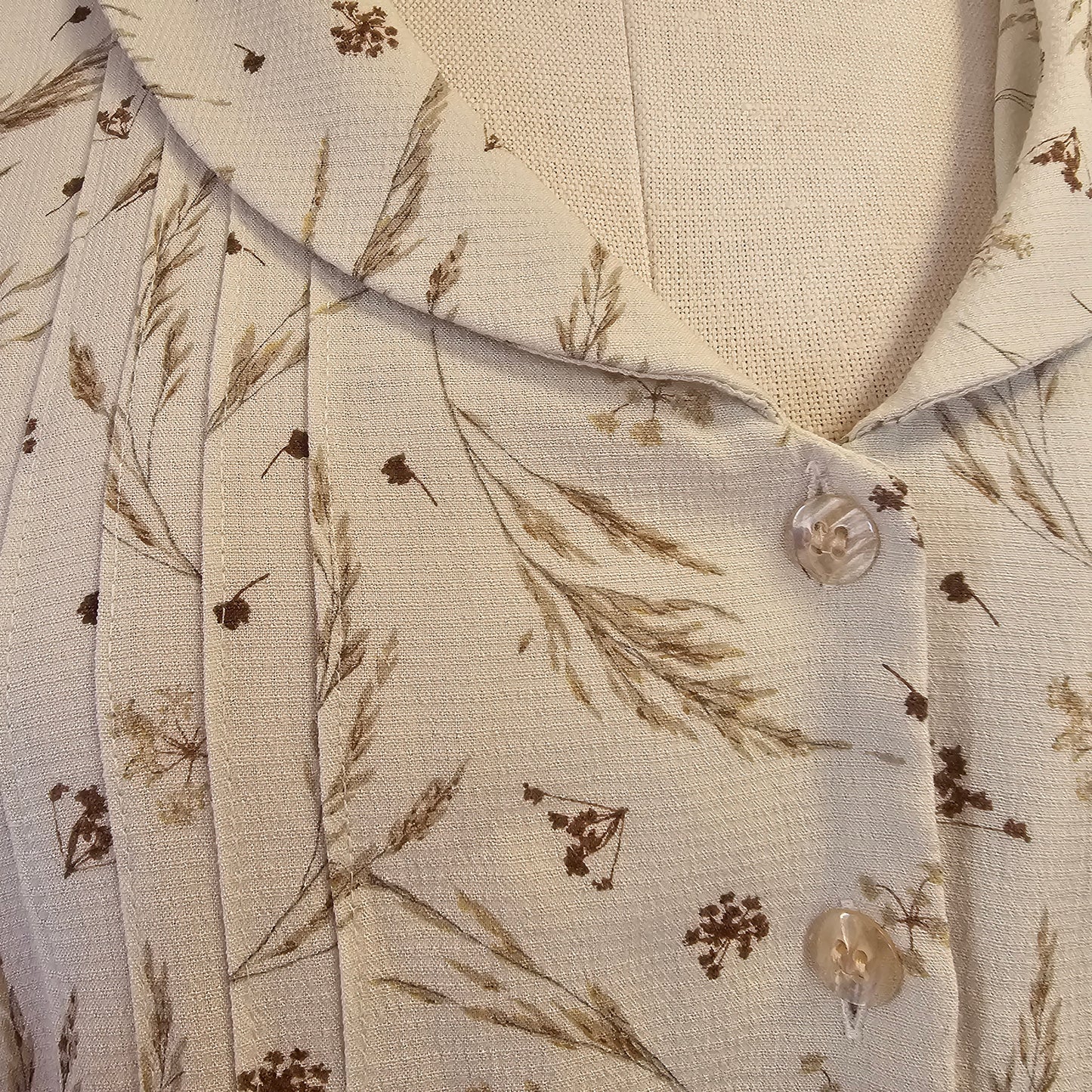 christopher & banks ivory floral button down