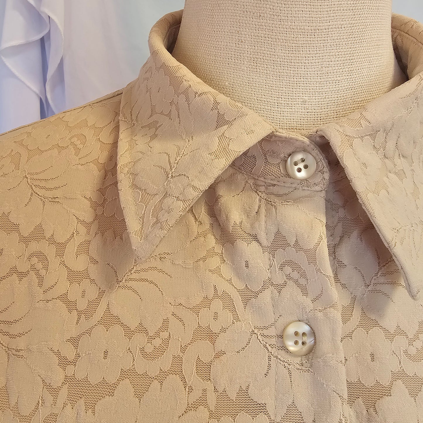 limited america ivory floral button down