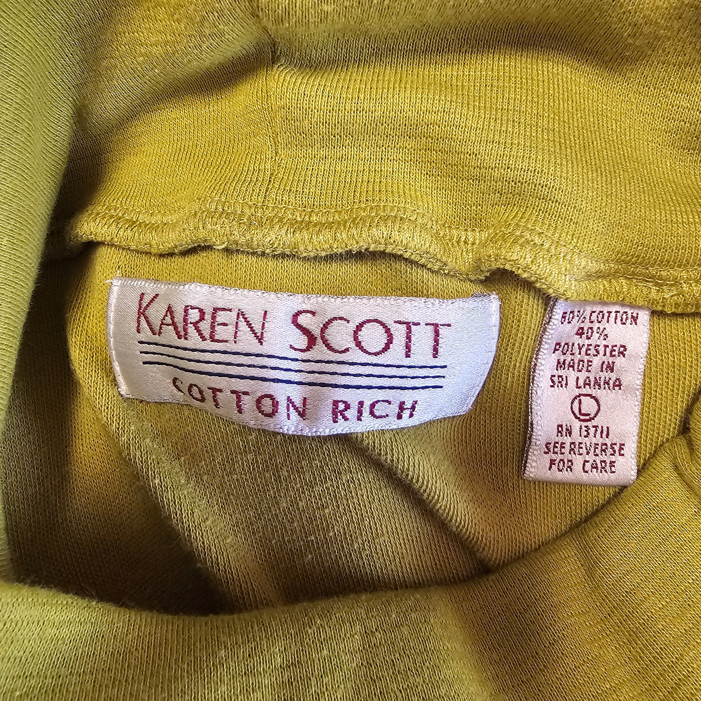 karen scott olive turtleneck