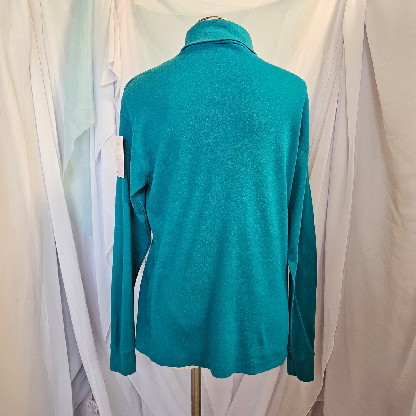cross and windsor teal turtleneck
