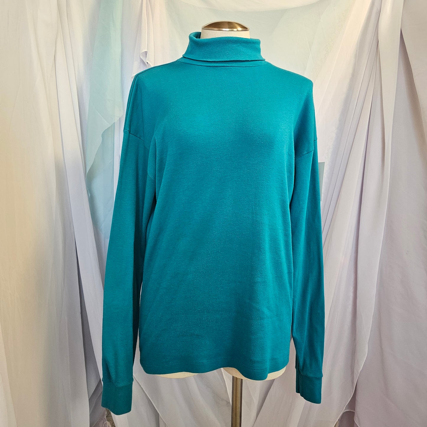 cross and windsor teal turtleneck