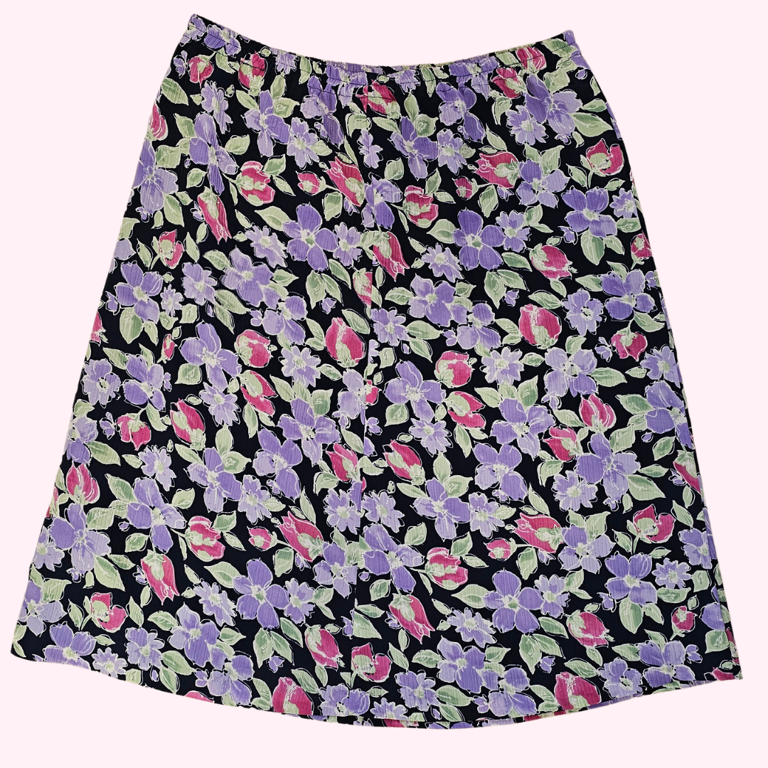 the tog shop floral midi skirt