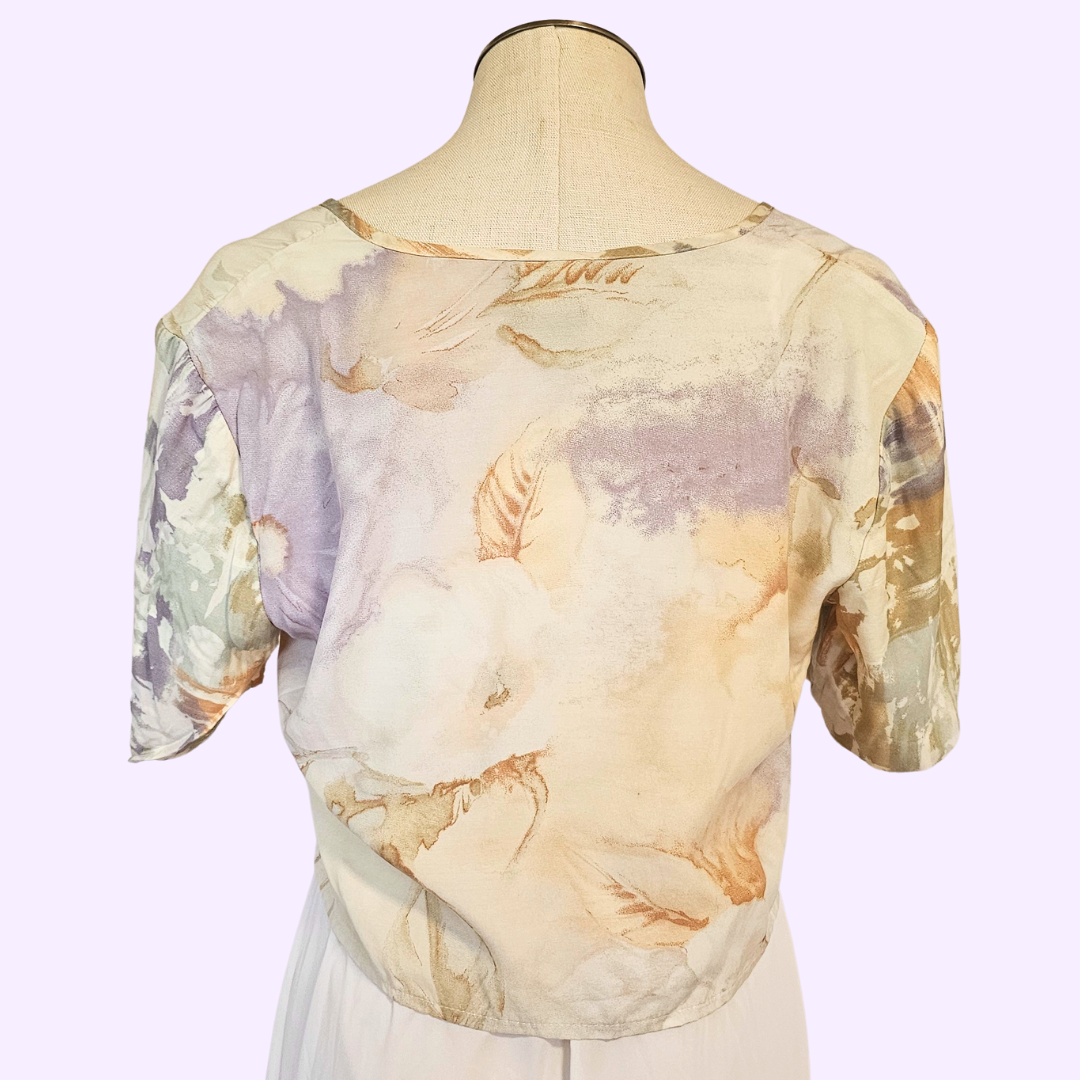 rabbit rabbit rabbit pastel cropped blouse