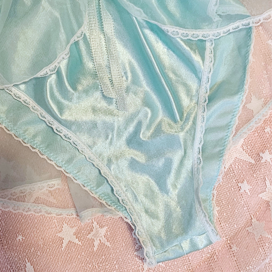 vintage blue lace body suit