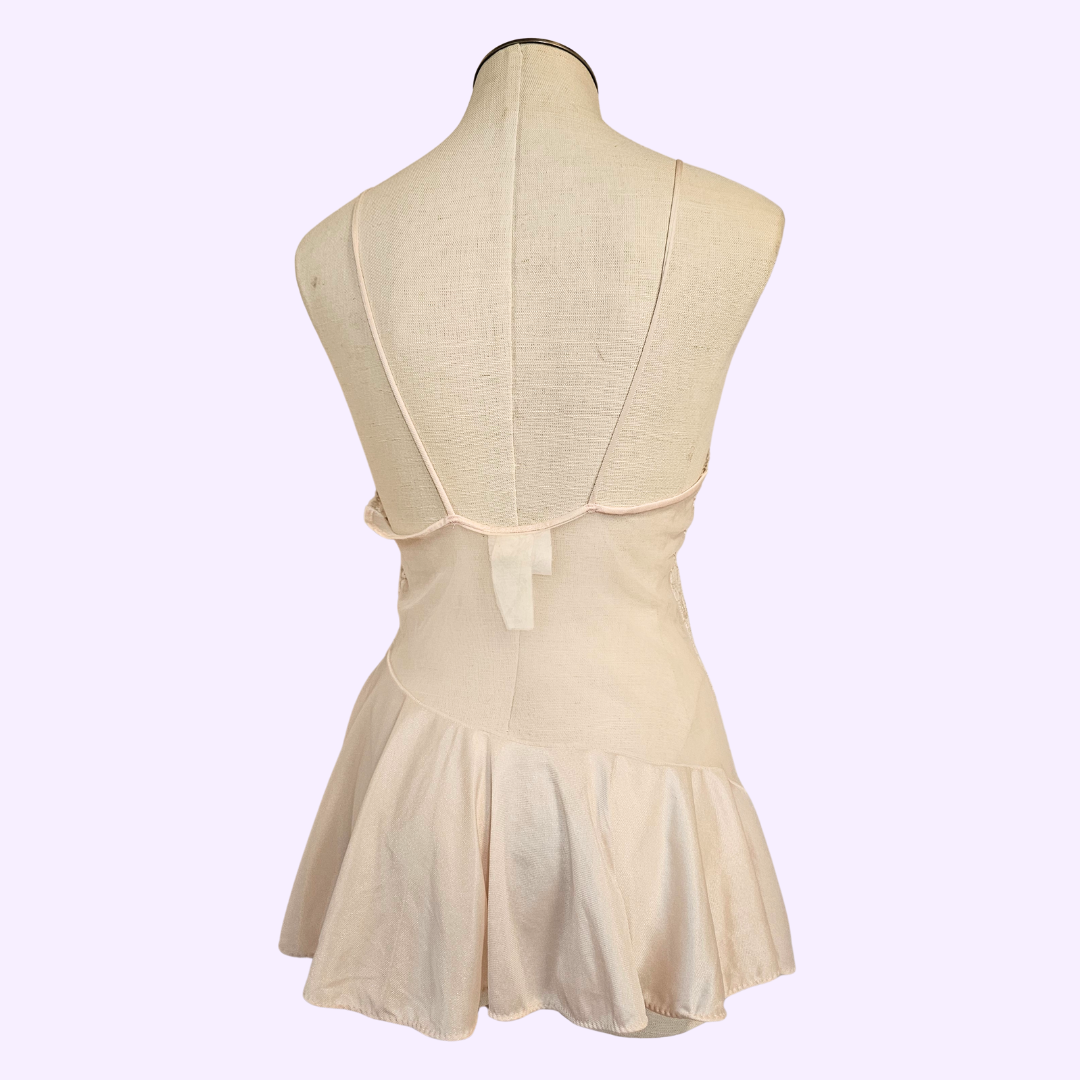 undercover wear lace peach camisole