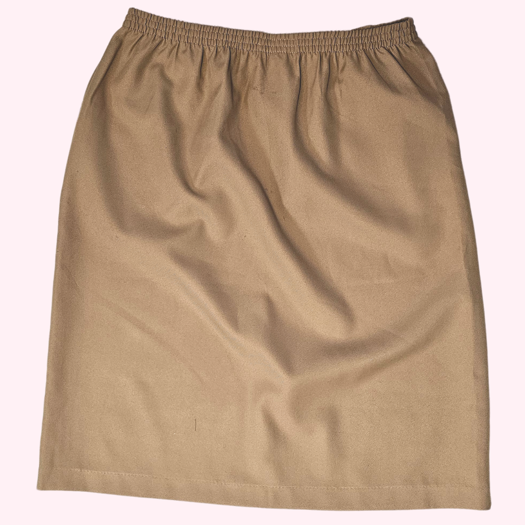 blair tan a line knee length skirt