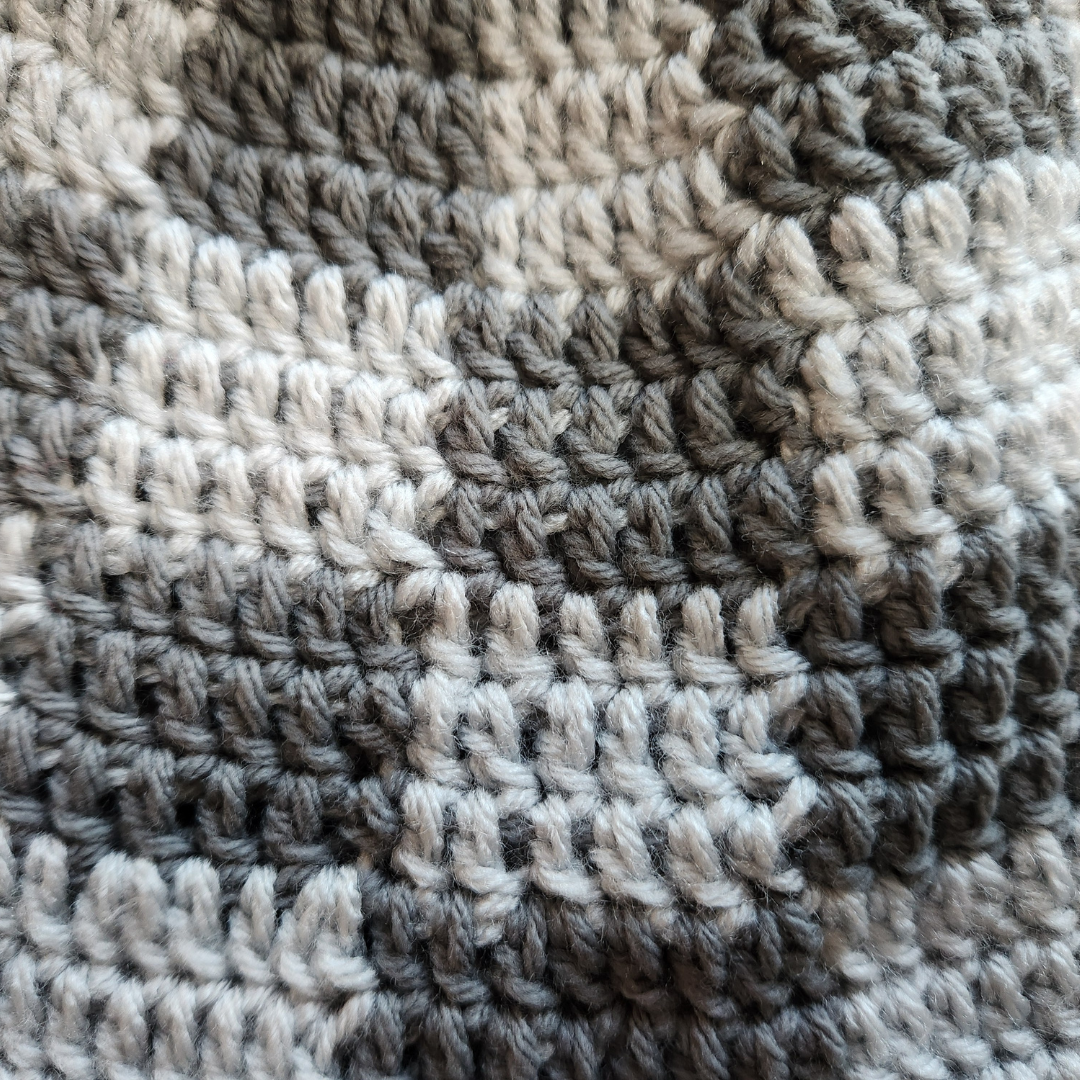 crochet checkerboard bucket hat