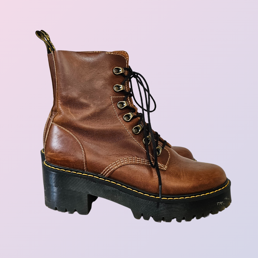 leona butterscotch doc marten boots