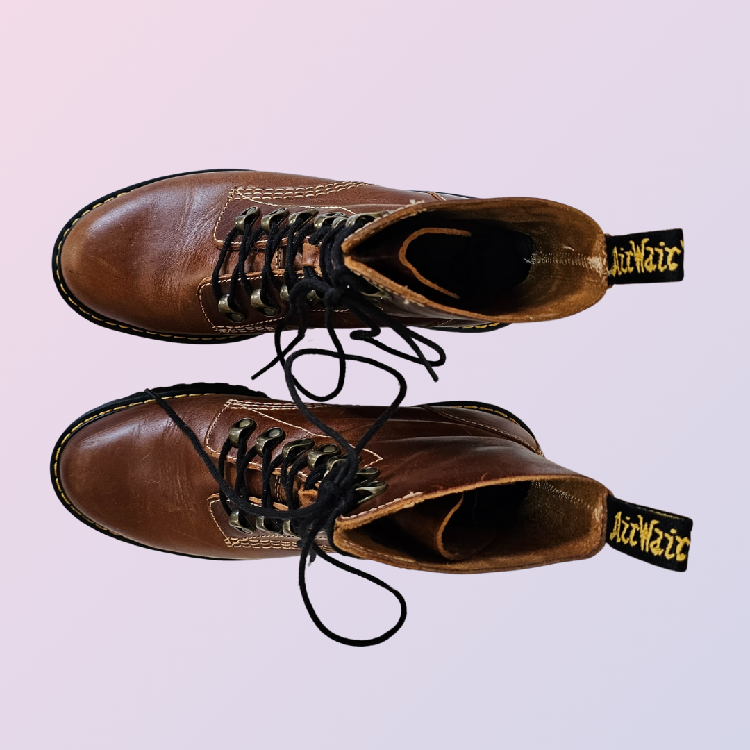 leona butterscotch doc marten boots