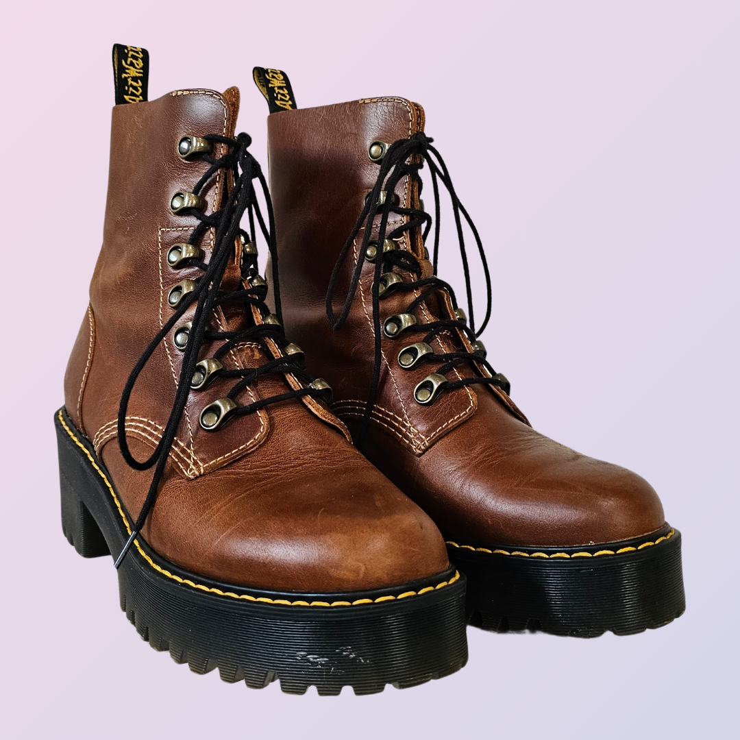 leona butterscotch doc marten boots
