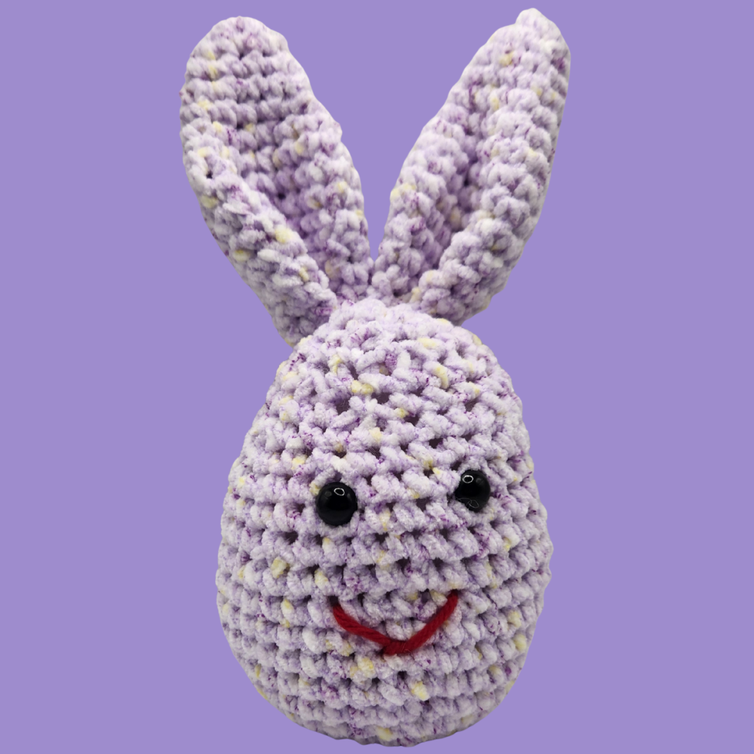 crochet egg bunny stuffie