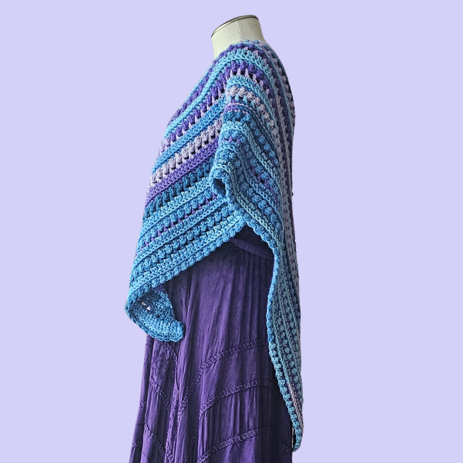 crochet empty spaces shawl