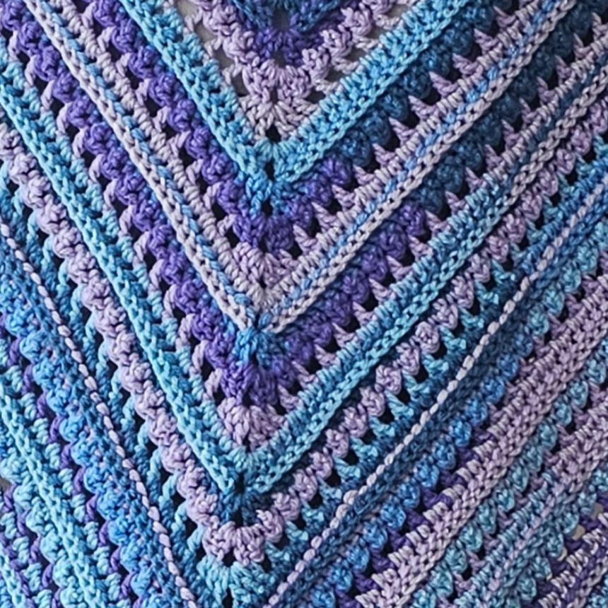 crochet empty spaces shawl