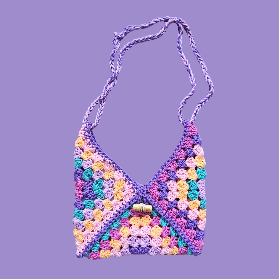 crochet granny bag