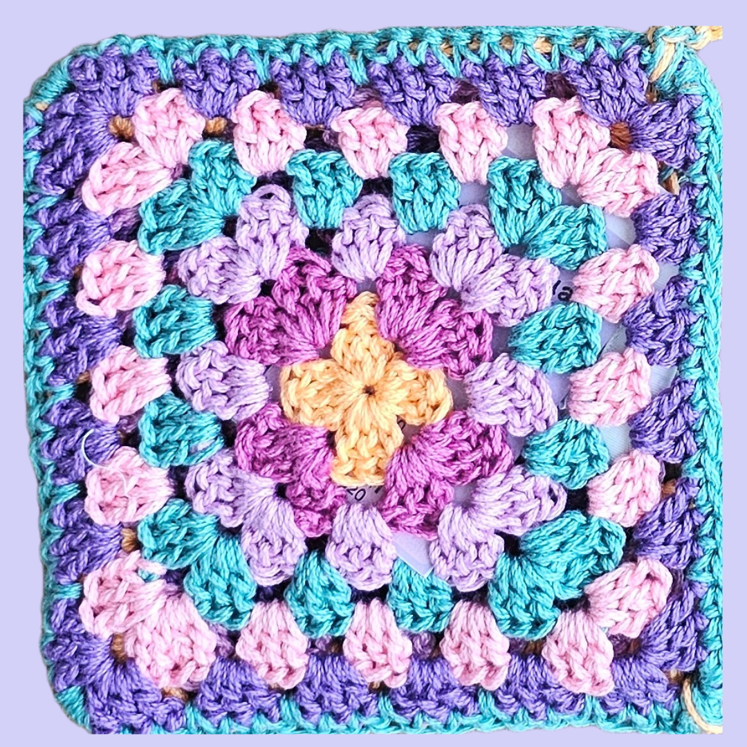 crochet granny square bag