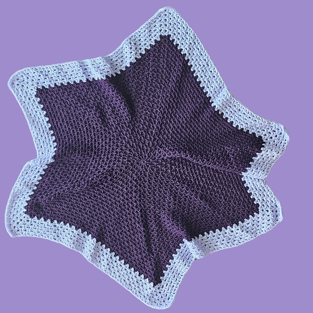 crochet hexagon throw
