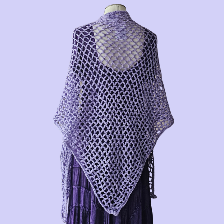 crochet triangle shawl