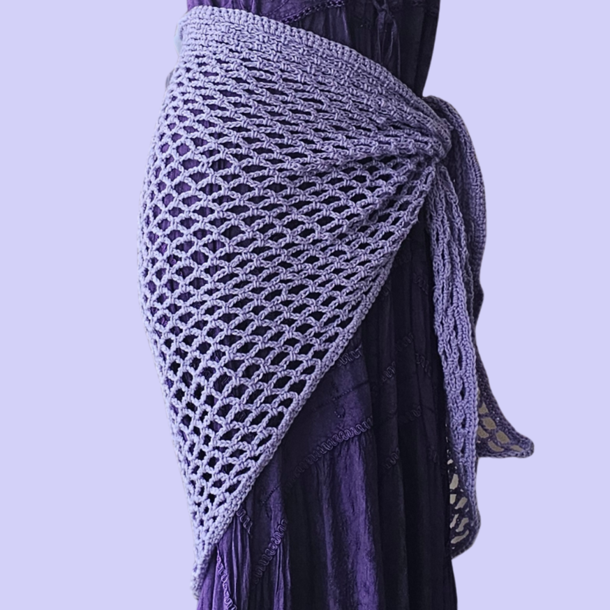 crochet triangle shawl