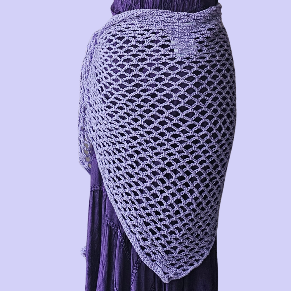 crochet triangle shawl