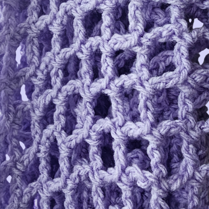 crochet triangle shawl