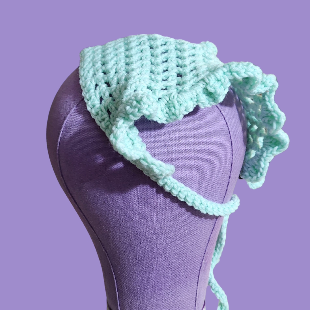 crochet mesh bandana