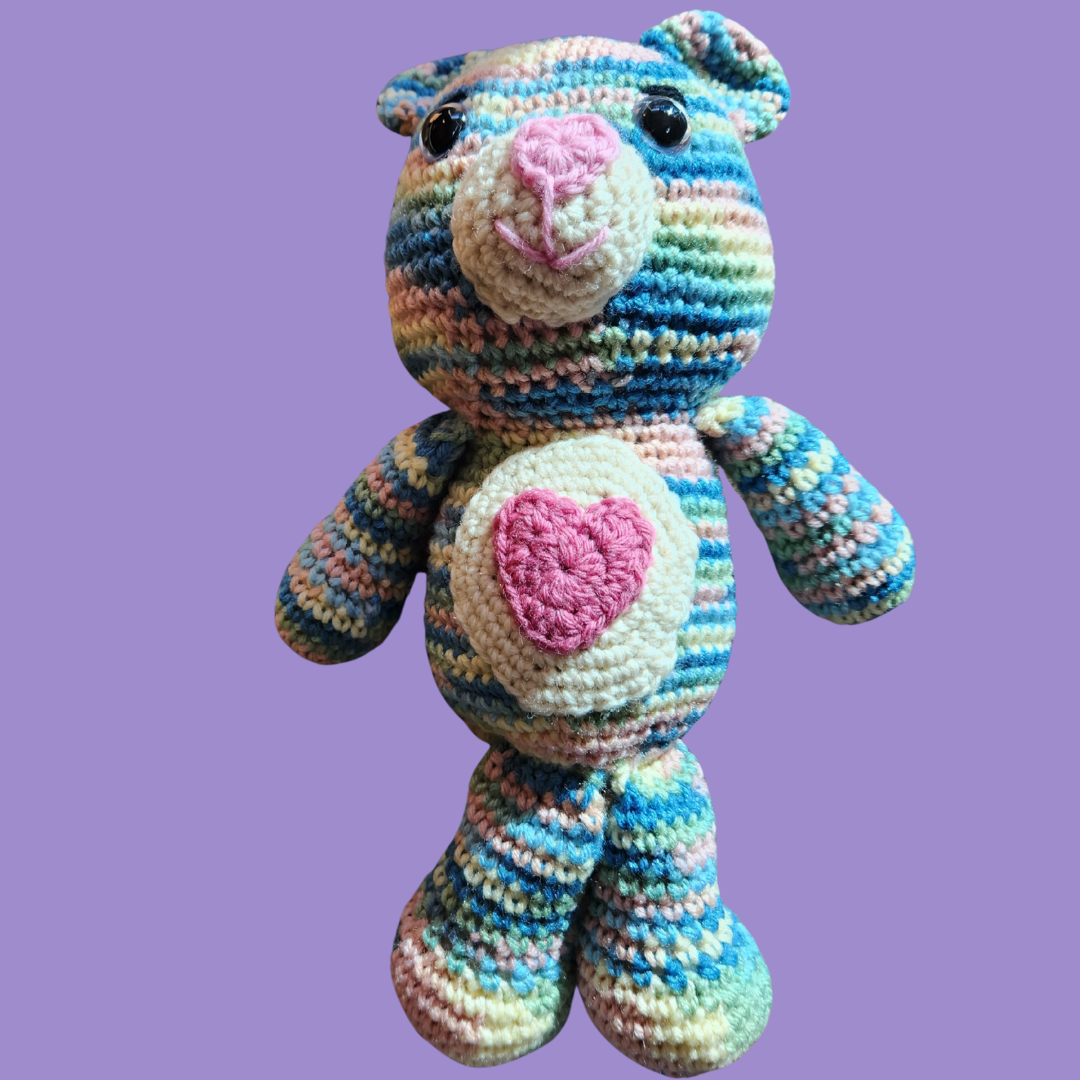 crochet bear stuffie