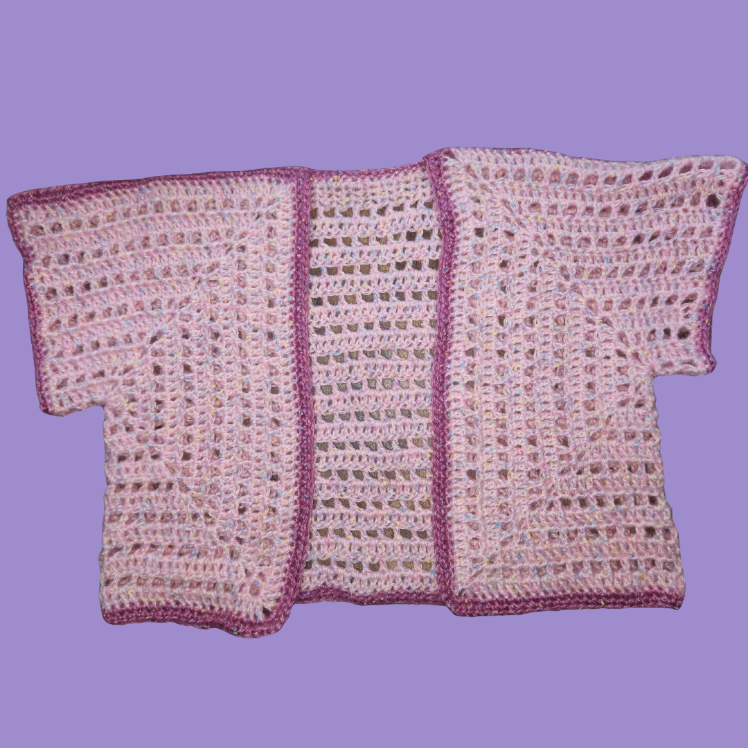 crochet octagon bolero shrug