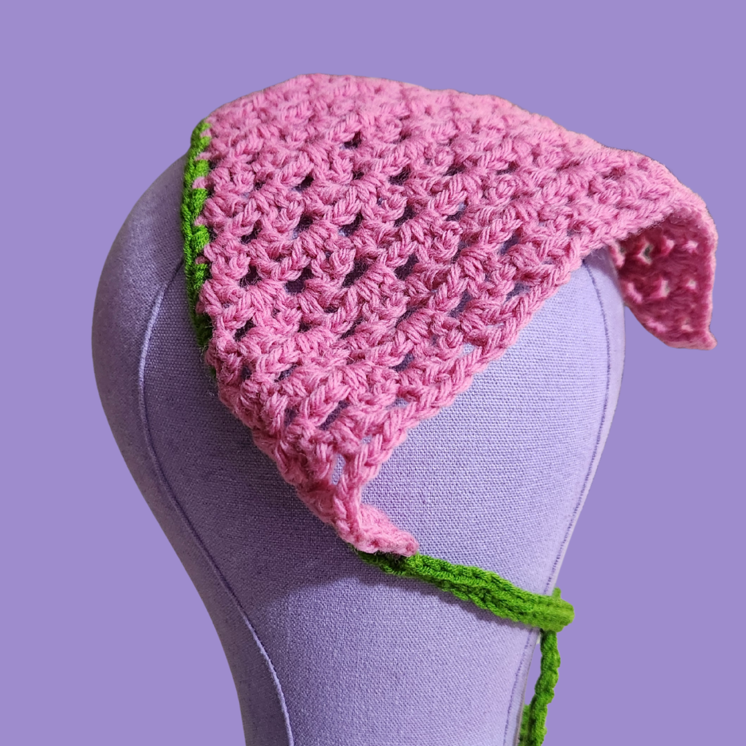 crochet v-stitch bandana