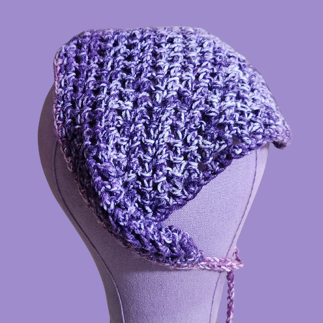 crochet mesh bandana