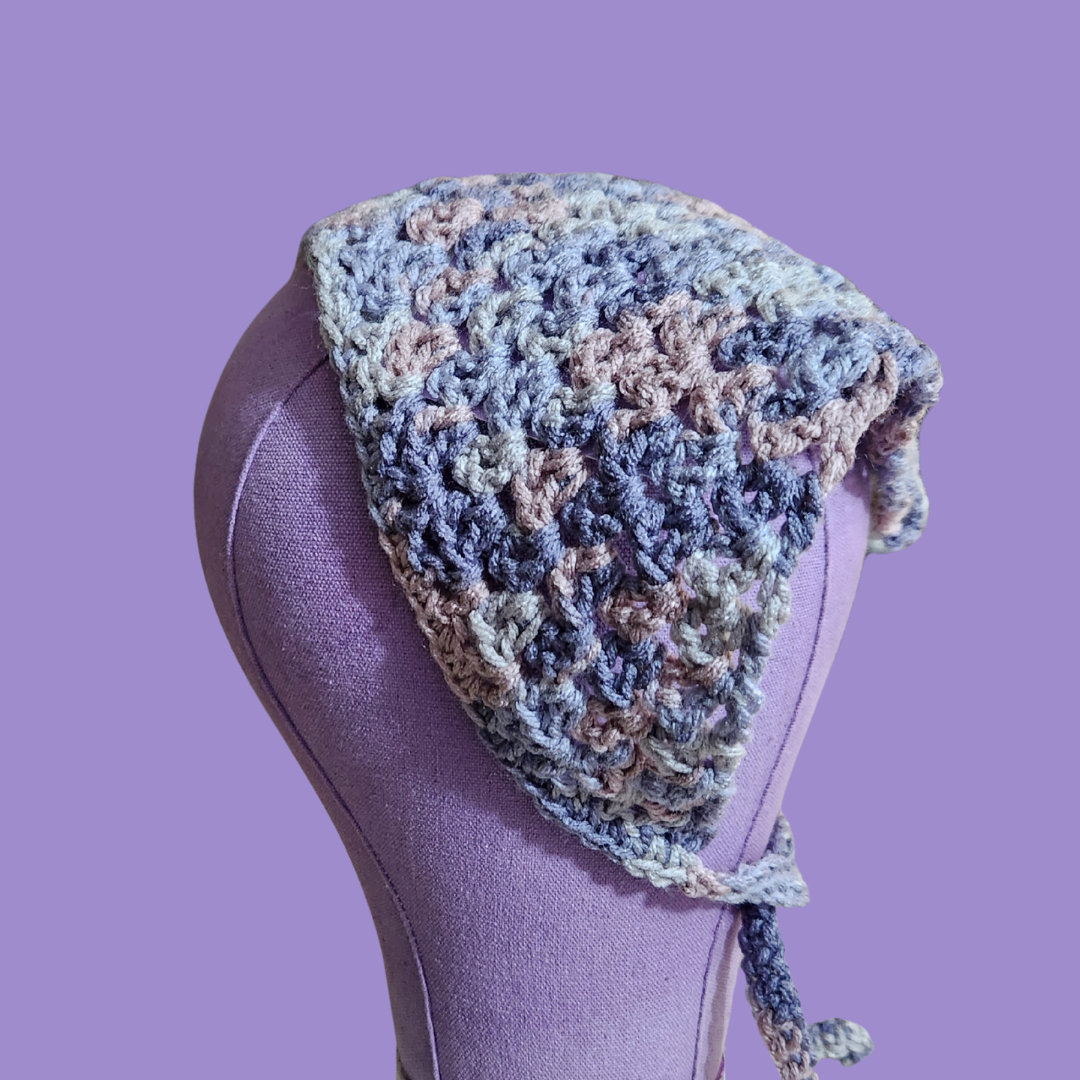 crochet v-stitch bandana