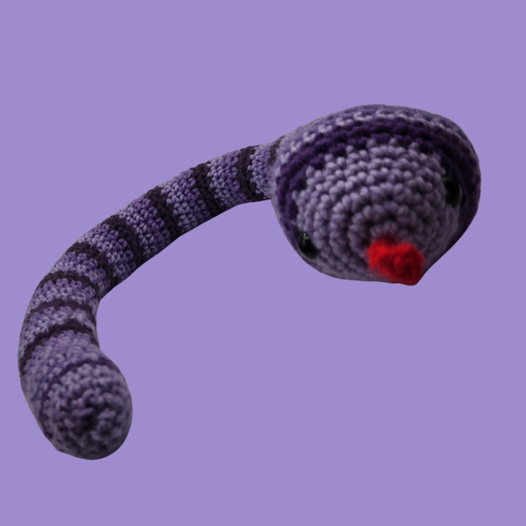 crochet snake stuffie