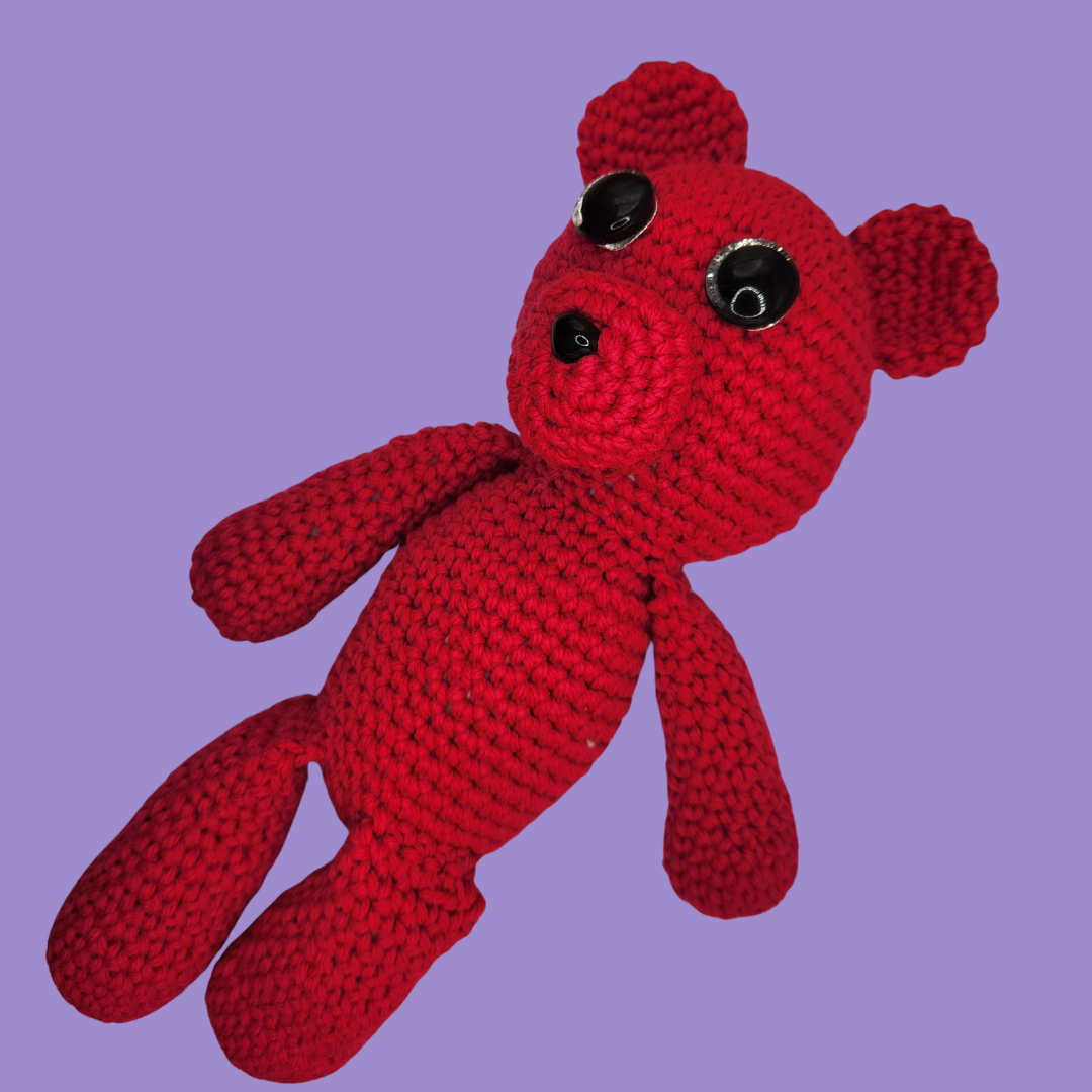 crochet bear stuffie