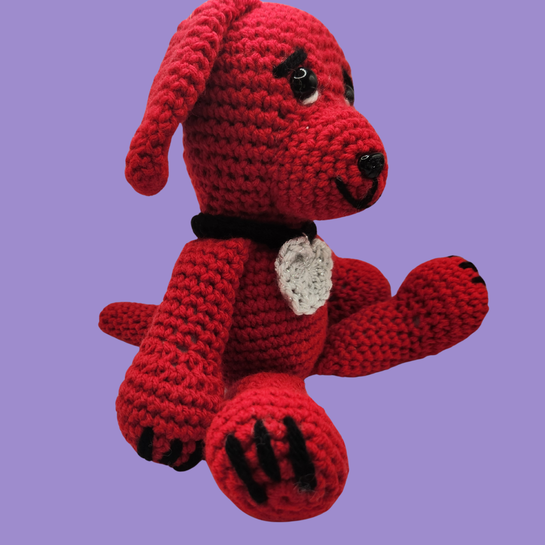 crochet dog stuffie